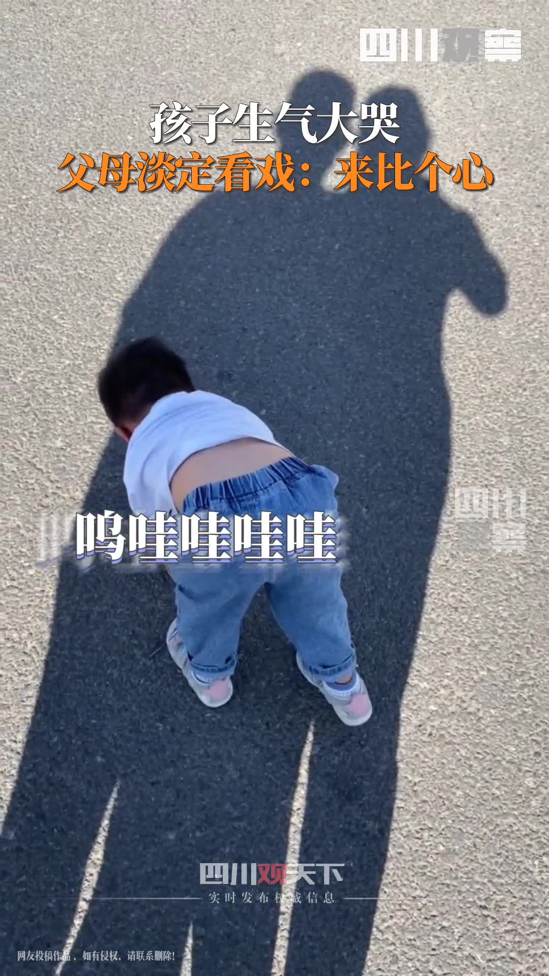 你哭你的，我秀我的～所以人类的悲欢并不相通！