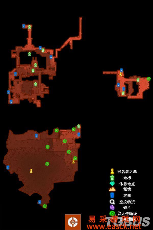 《异度神剑3》全收集地标地图——大剑＆都市