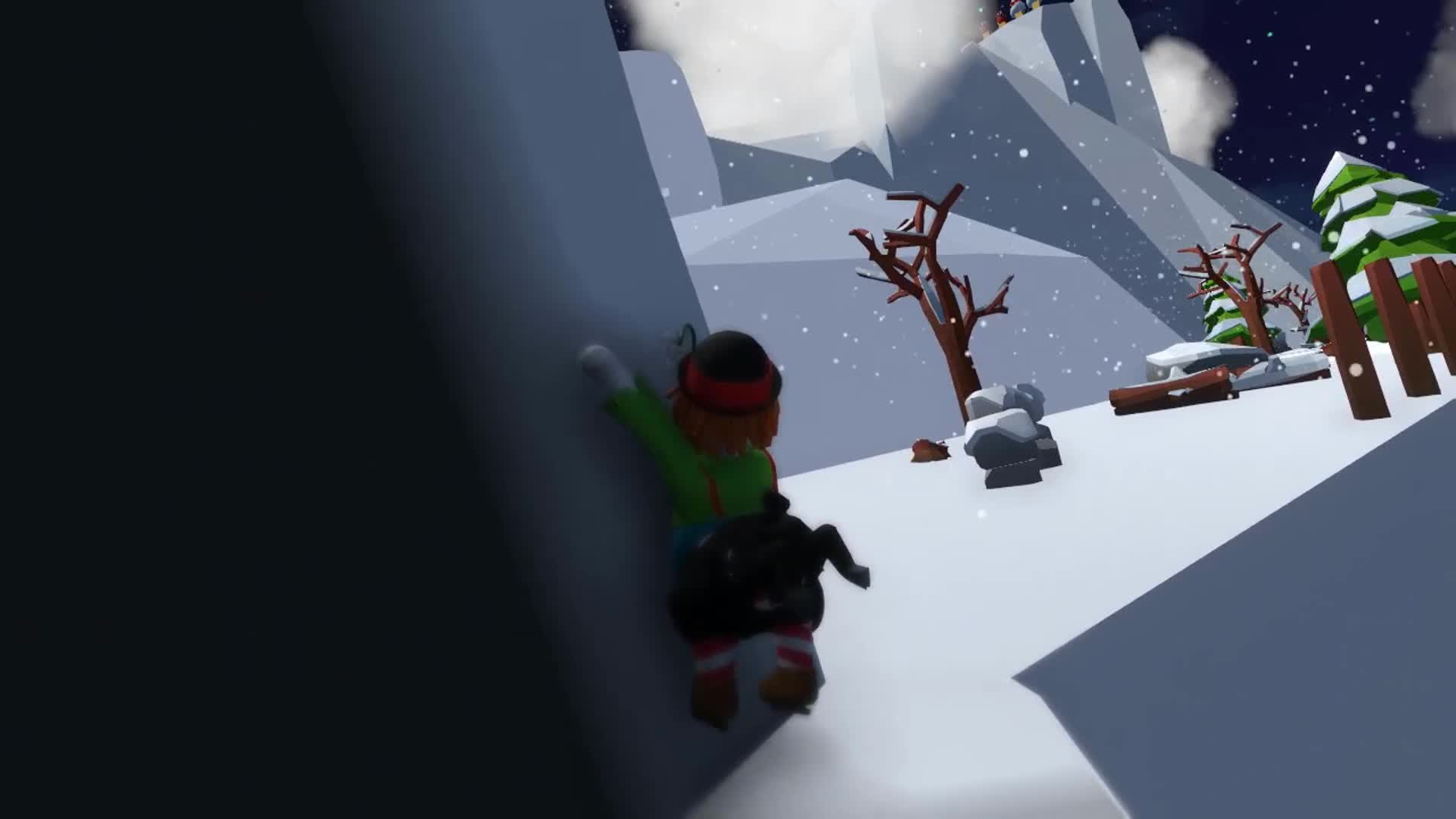 人类一败涂地：萌新过不去，下雪的小路上风好大呀