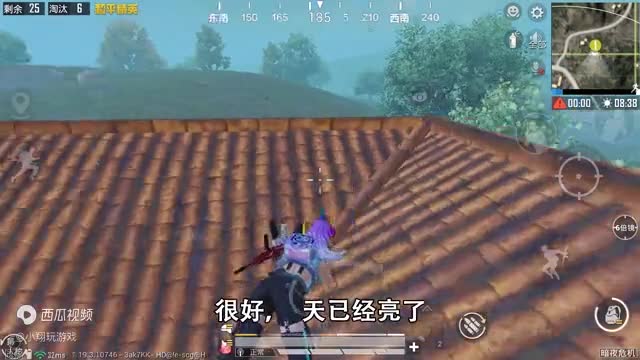 和平精英：挑战暗夜危机，全程“不被子弹击中”吃鸡，偷袭小能手