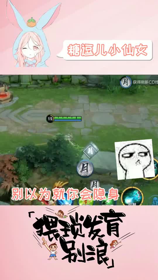 王者荣耀：有什么了不起的，瑶瑶公主也会隐身。