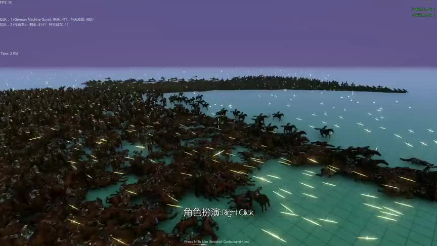 史诗战争模拟器：2000德军vs12000古代军队，热武器何等恐怖！