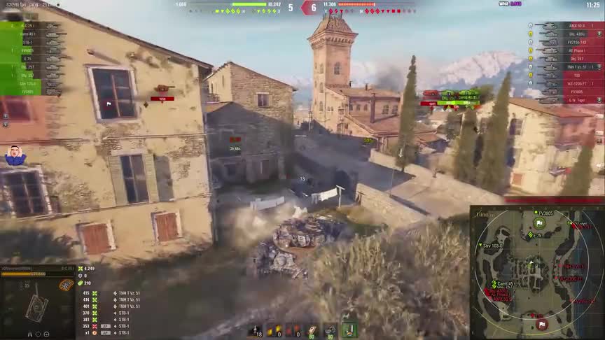 坦克世界：三环查涤纶，拿上了法丁