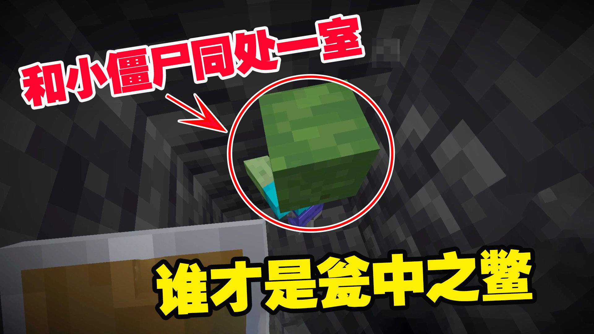 我的世界极限生存2：和小僵尸同处一室，谁才是瓮中之鳖#我的世界#游戏新星扶持计划