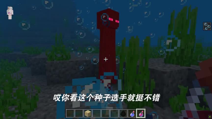 我的世界：末影人会在水里洗澡？只需朝他扔这个药水！