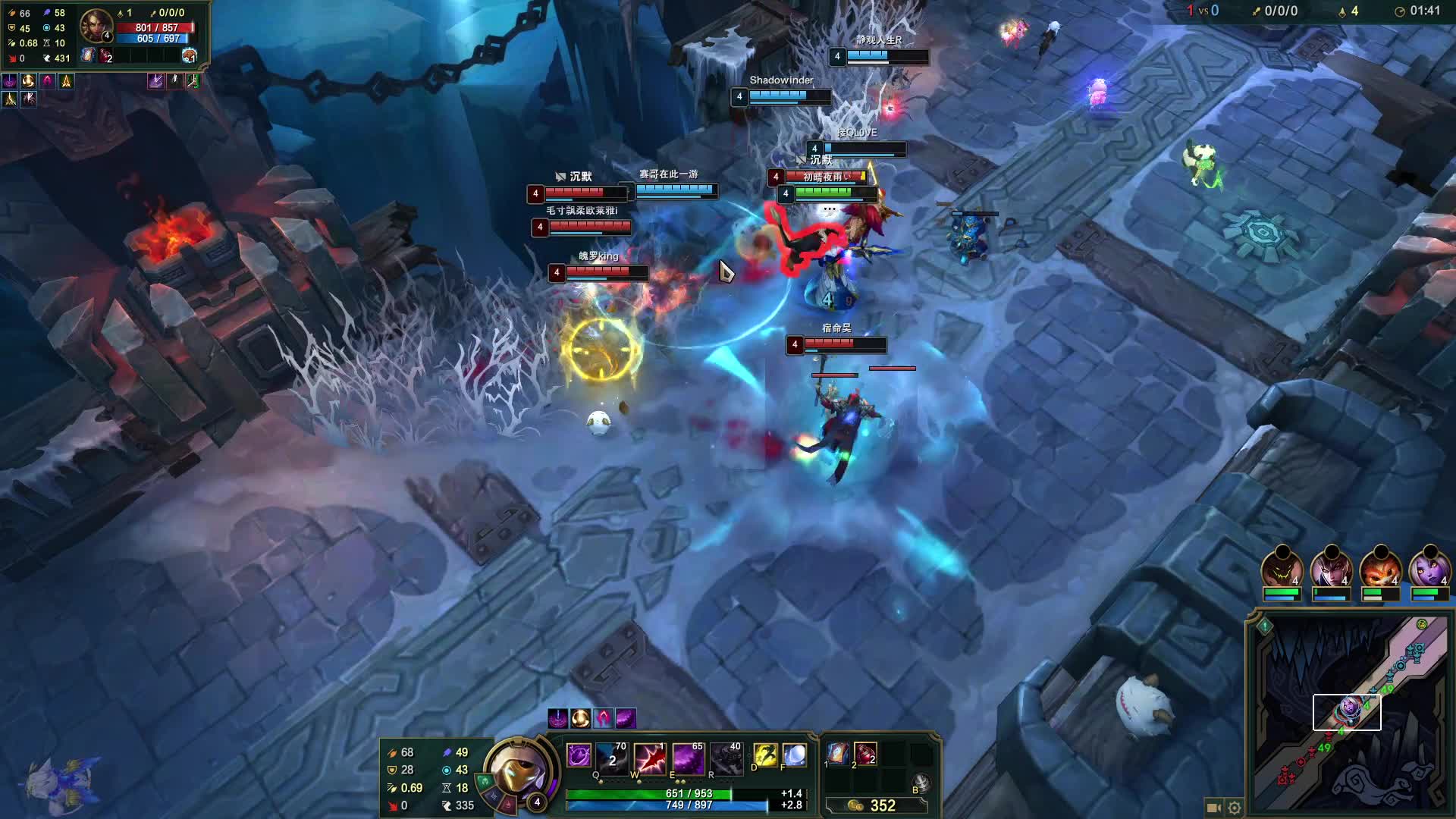 英雄联盟柴哥\-22杀卡萨丁，七进七出斩群雄