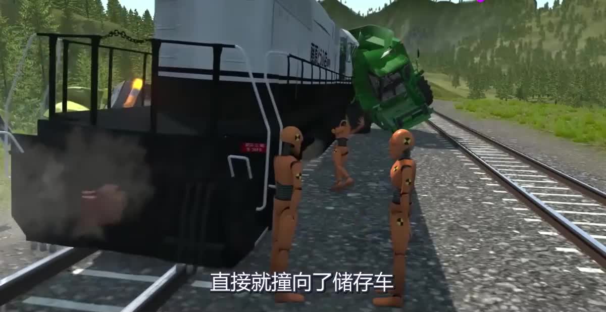 汽车与火车相撞后果有多严重？3D模拟全过程，结果太惨了