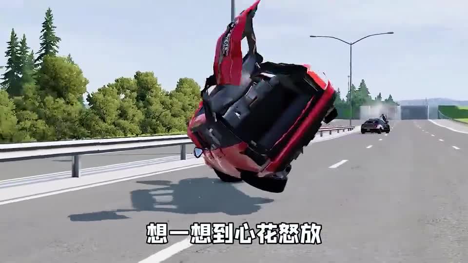 模拟器：陆地小火车vs断层公路，以为轻松通过，结果当场芭比Q！