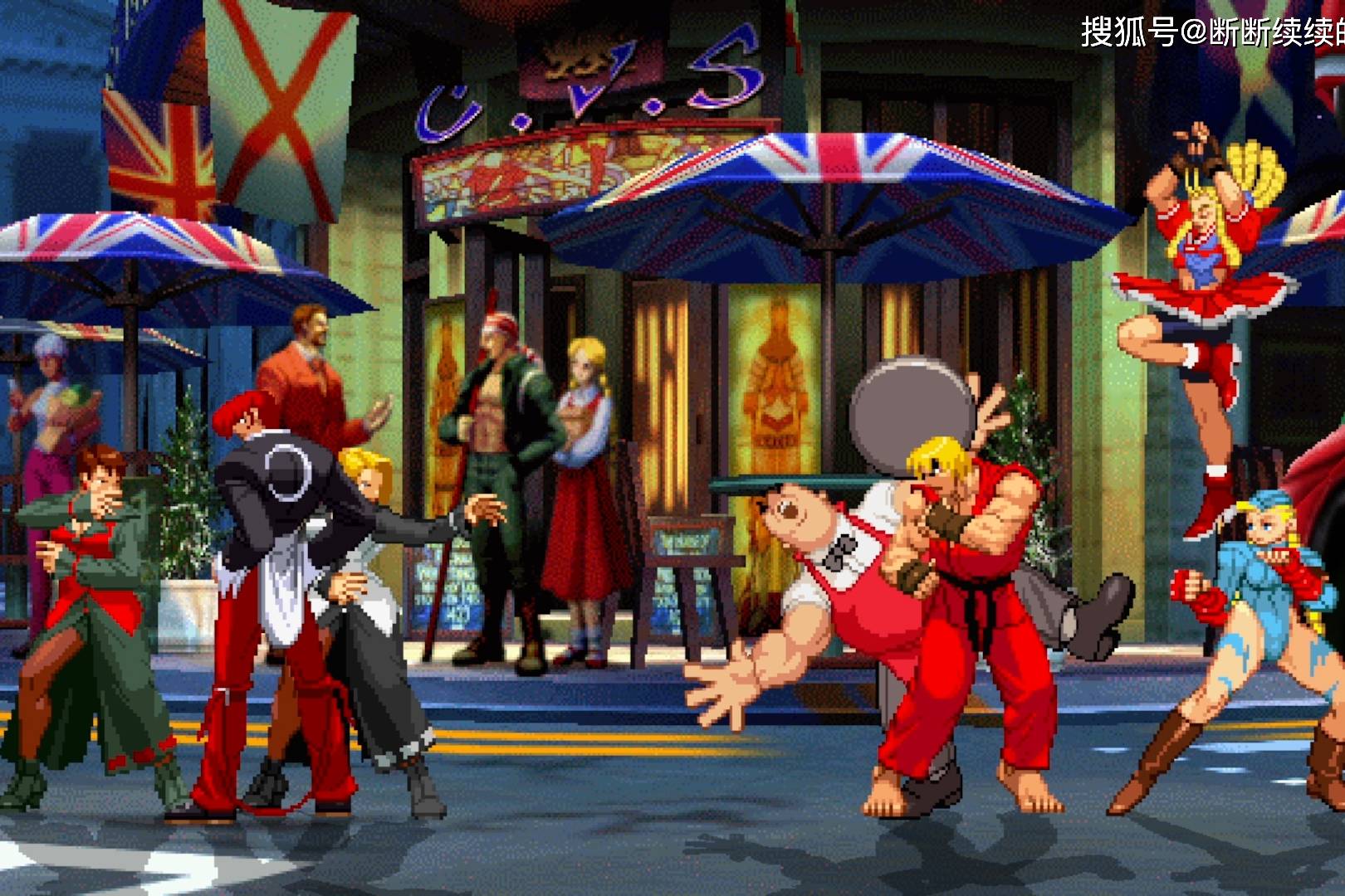 SNK对卡普空，八神、微丝、麦卓VS肯、嘉米、卡琳