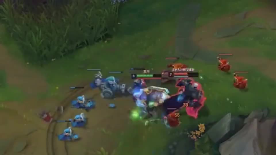 鳄鱼细节拉扯躲诺手Q，突进咬住，一套技能直接带走！