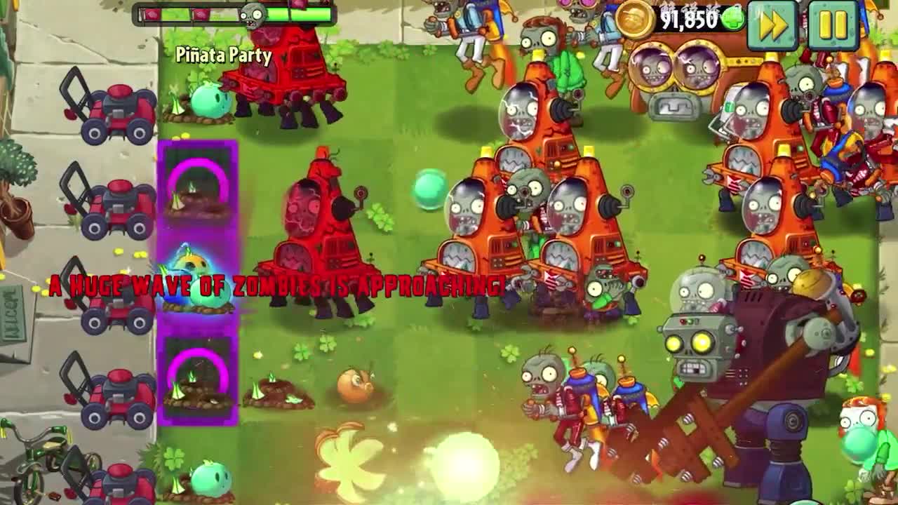 植物大战僵尸：绿林军和挖掘机联手？吃我一记镭射激光！