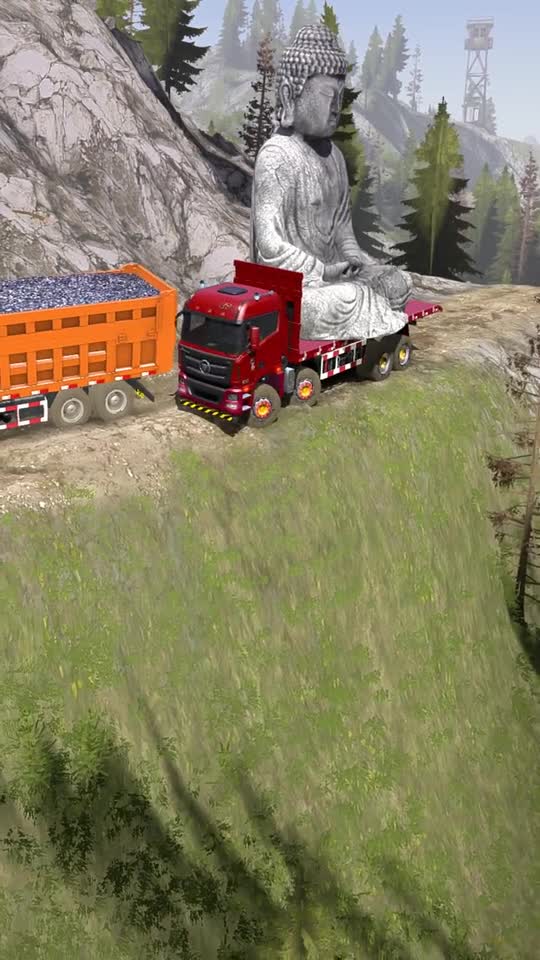 老司机会车，太惊险了