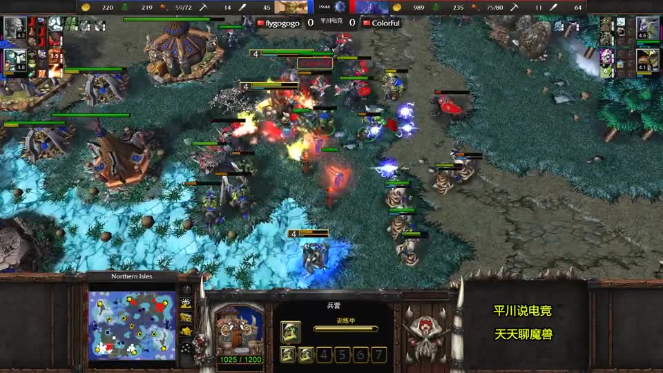 落后30人口，Fly大战精灵王，39敏剑圣就是刚！魔兽争霸3