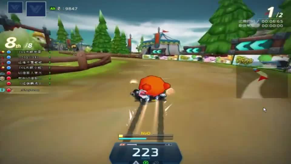 跑跑卡丁车：都是高手的对局，输出拉满，精彩