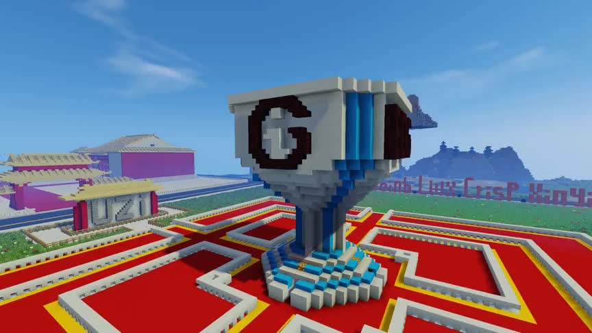 为了纪念EDG夺冠，我打造了一栋全球总决赛冠军纪念广场