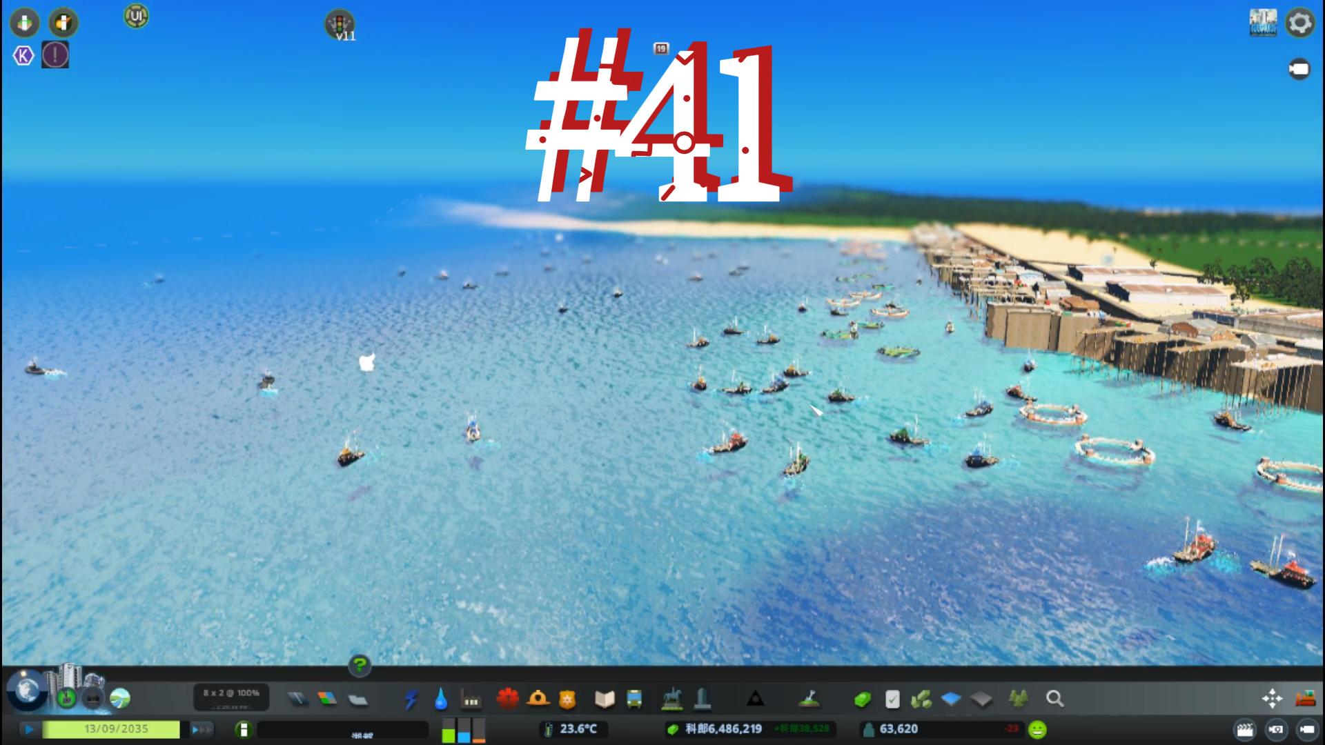 都市天际线41\-渔村繁忙的渔船#都市天际线#Steam游戏