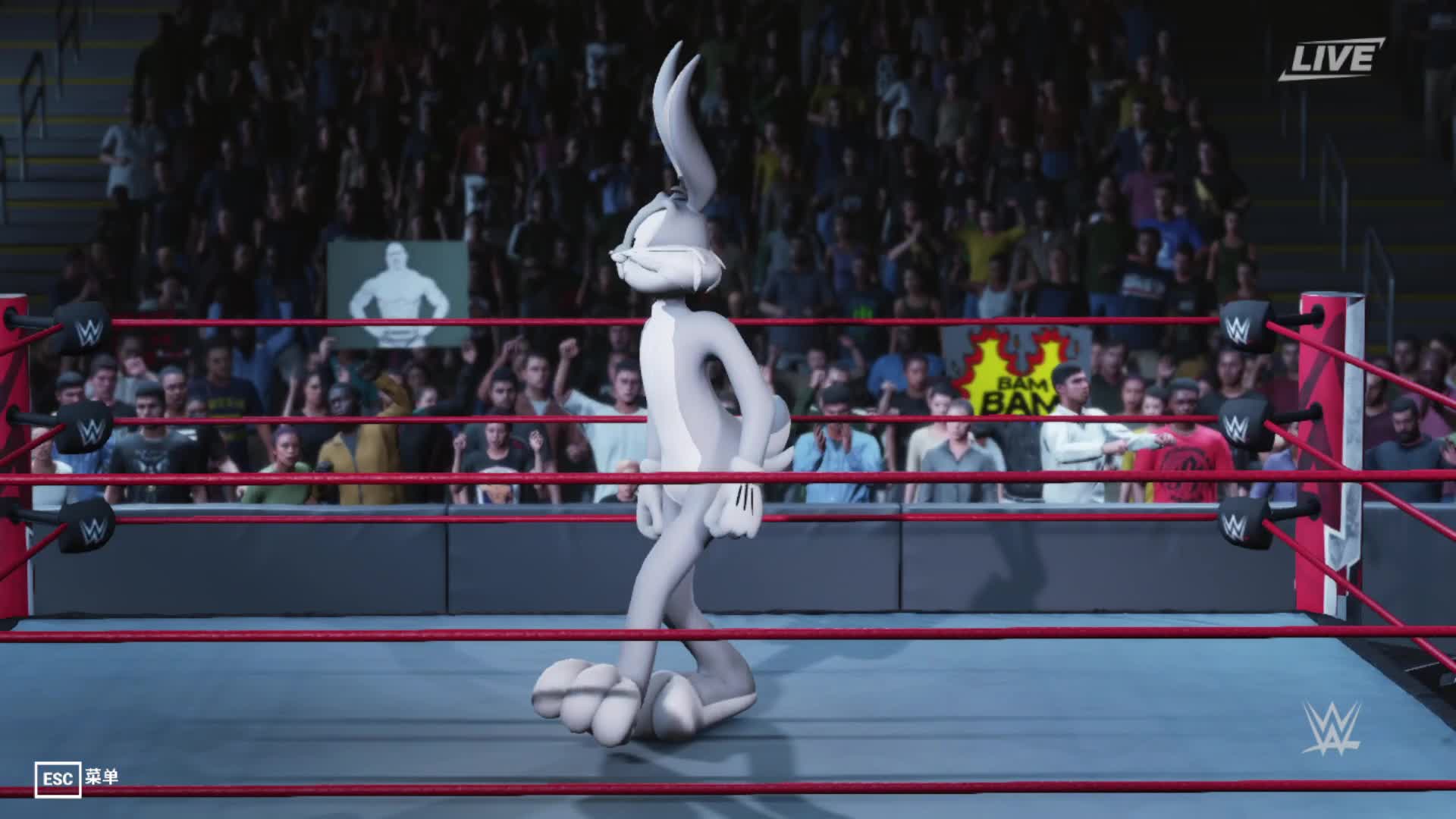 兔八哥登场 WWE2K19MOD 真有威力
