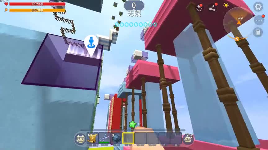 迷你世界：这个地图居然还可以这里上来，这算是一个捷径吗