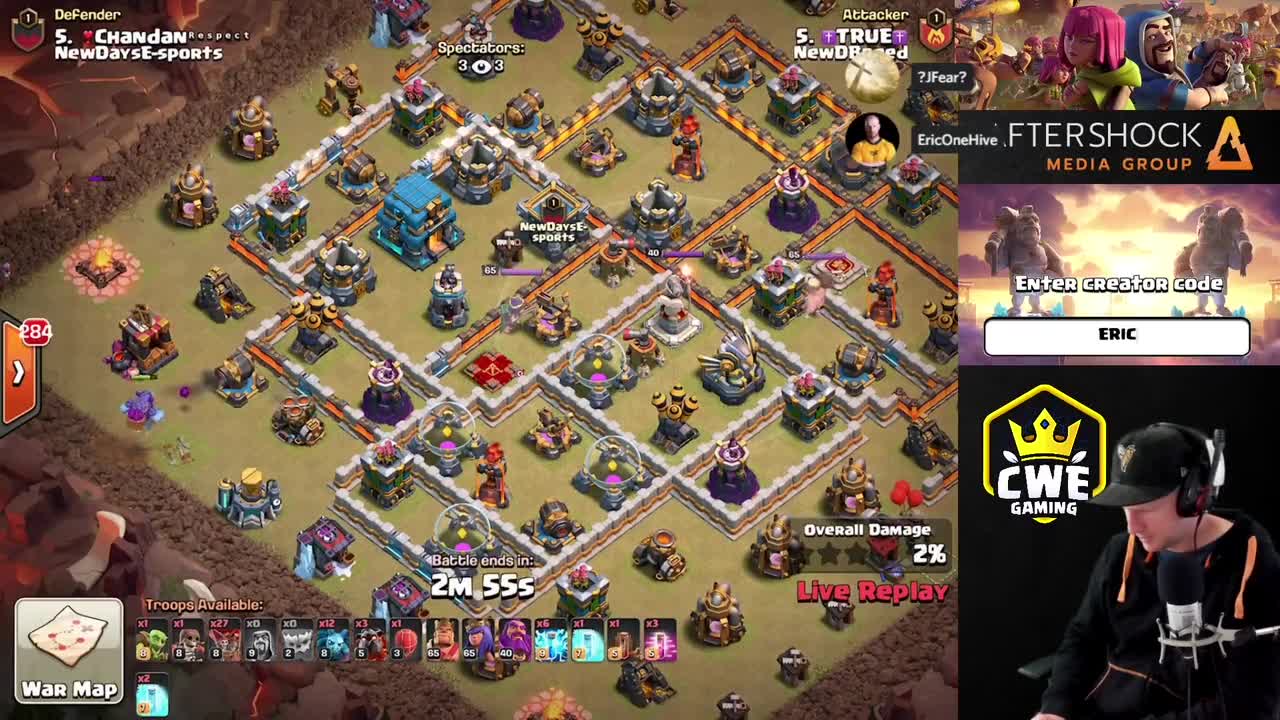 骑士解说：12本部落战天雪蓝，很多小可爱只在12本玩雷龙，这个不香吗