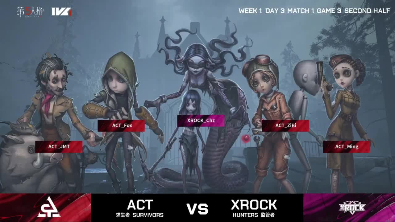 第五人格：ACT VS XR，人类天崩开局，翻盘三出