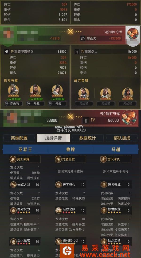 《重返帝国》S3版本答案，「马超无双骑」