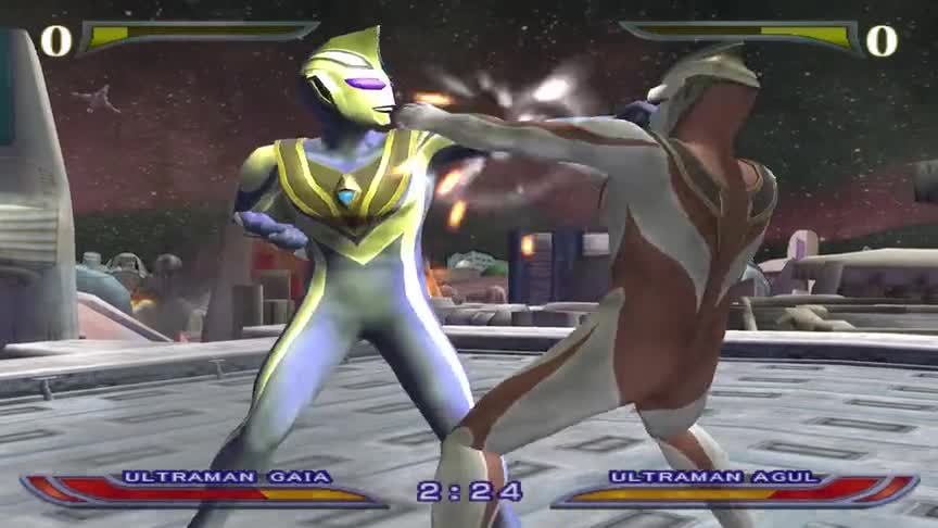 奥特曼格斗进化：盖亚遇上幻影阿古茹，不变至高型差点翻车