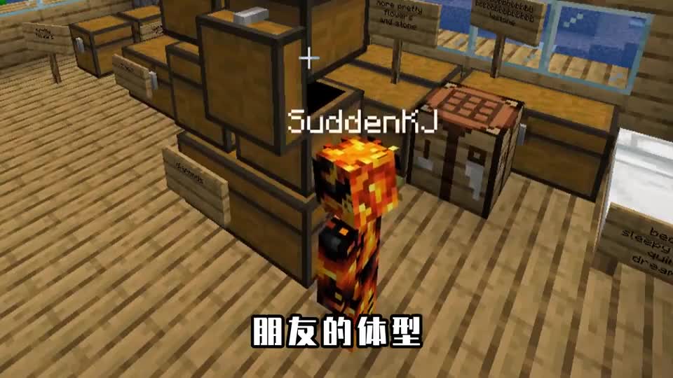 我的世界：变换朋友体型整蛊，修改缩小药水名字，其实是变大