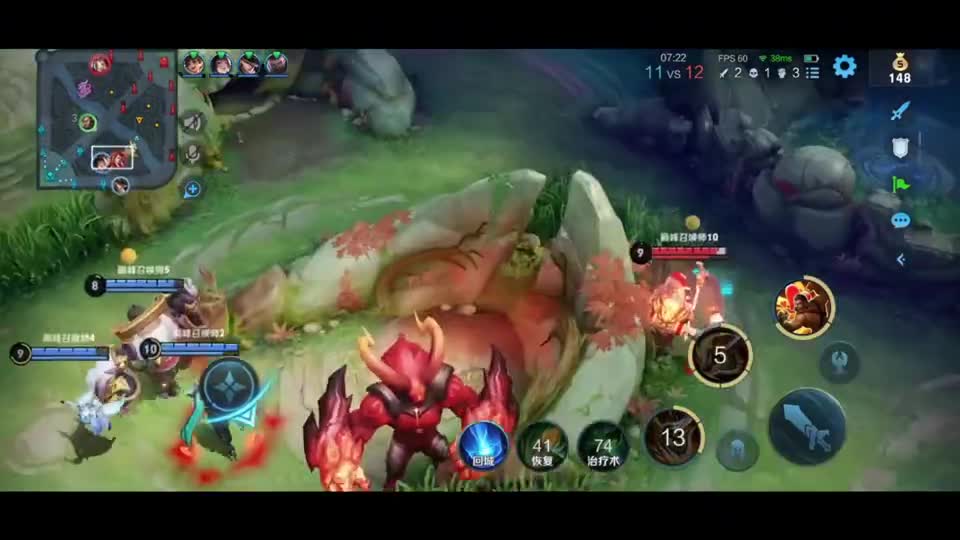 1900分巅峰赛，程咬金带上治疗太抗打了，团战直接硬抗三个人伤害