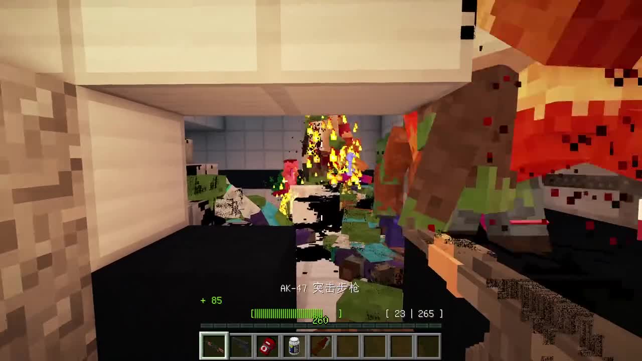 当你在MC里玩求生之路会发生什么？尸潮来临！