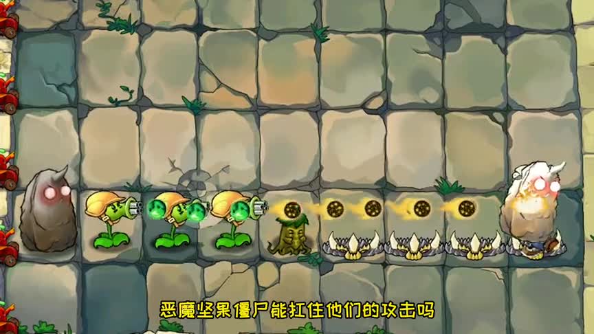 植物大战僵尸：八只小队，谁能阻止僵尸吃到第二个恶魔坚果呢？