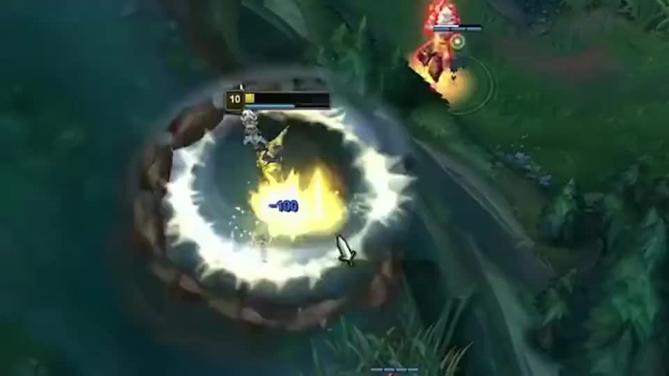 就一墙之隔的距离，任你没有Q的剑圣，毫无办法！