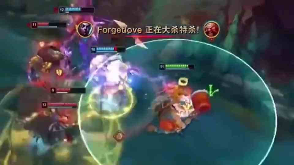 这个德莱文手速真是快，直接靠走A风筝就拿下了这波团战