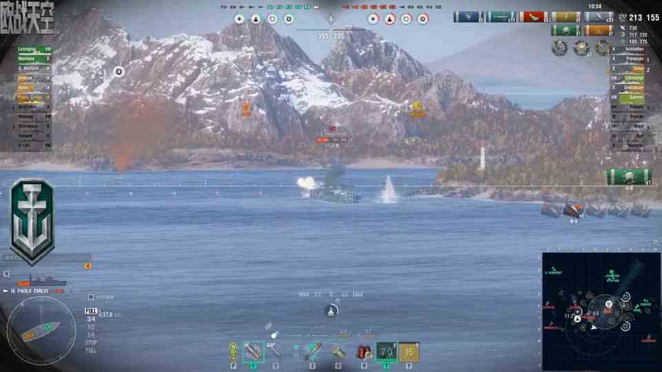 【战舰世界欧战天空】第1954期 保罗埃米利奥失误翻船记