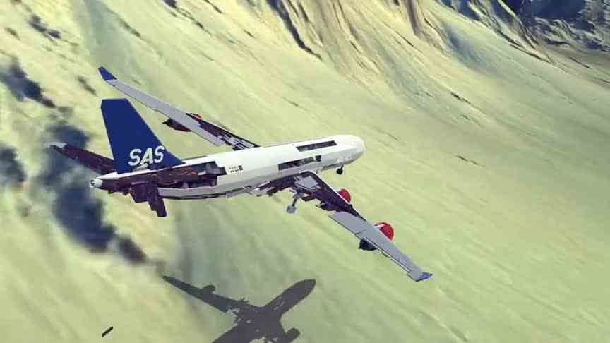 【Besiege围攻】飞机碰撞与空难，波音797空中相撞解体