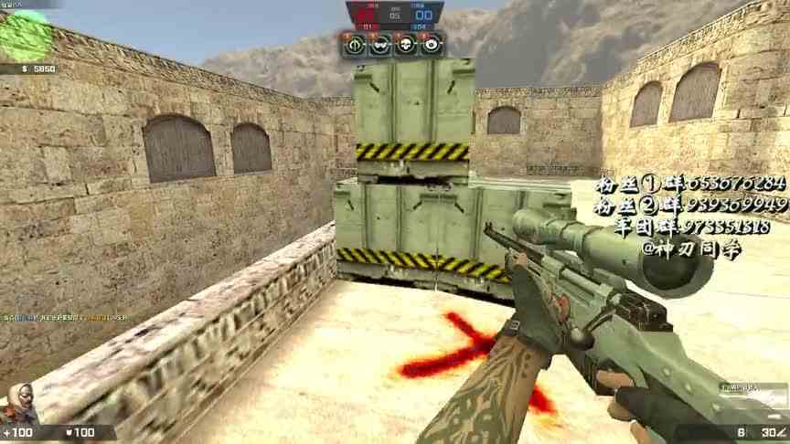 CSOL单人挑战五个精英BOT狙击战！这自瞄也太顶了吧