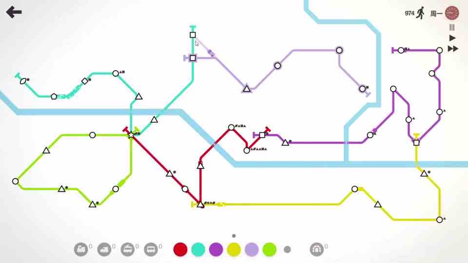【猫歌】迷你地铁，新地图天水