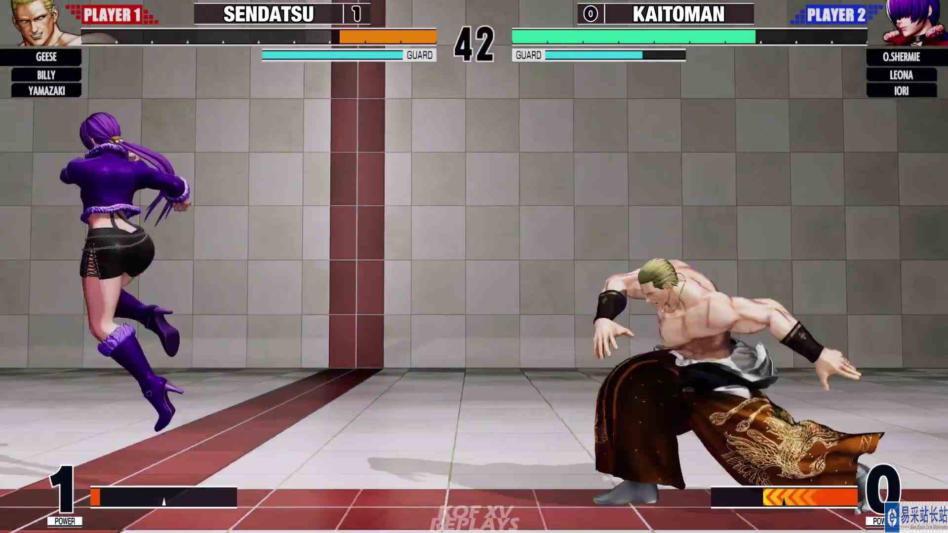 拳皇 XV：Kaito（O夏尔米、庵）VS SDS（吉斯、龙二）