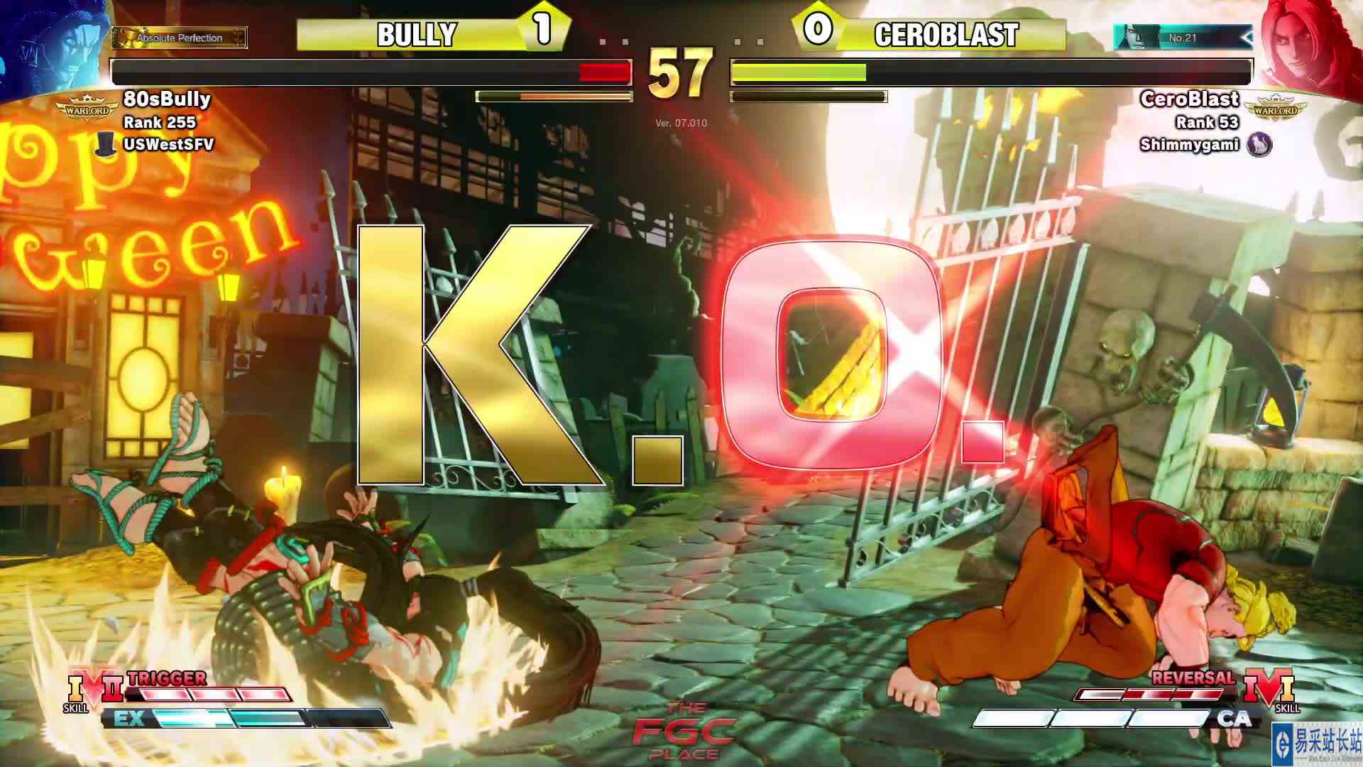 #最强对抗组 （求关注）街霸 5：Ceroblast（肯）VS sBully（内卡利）