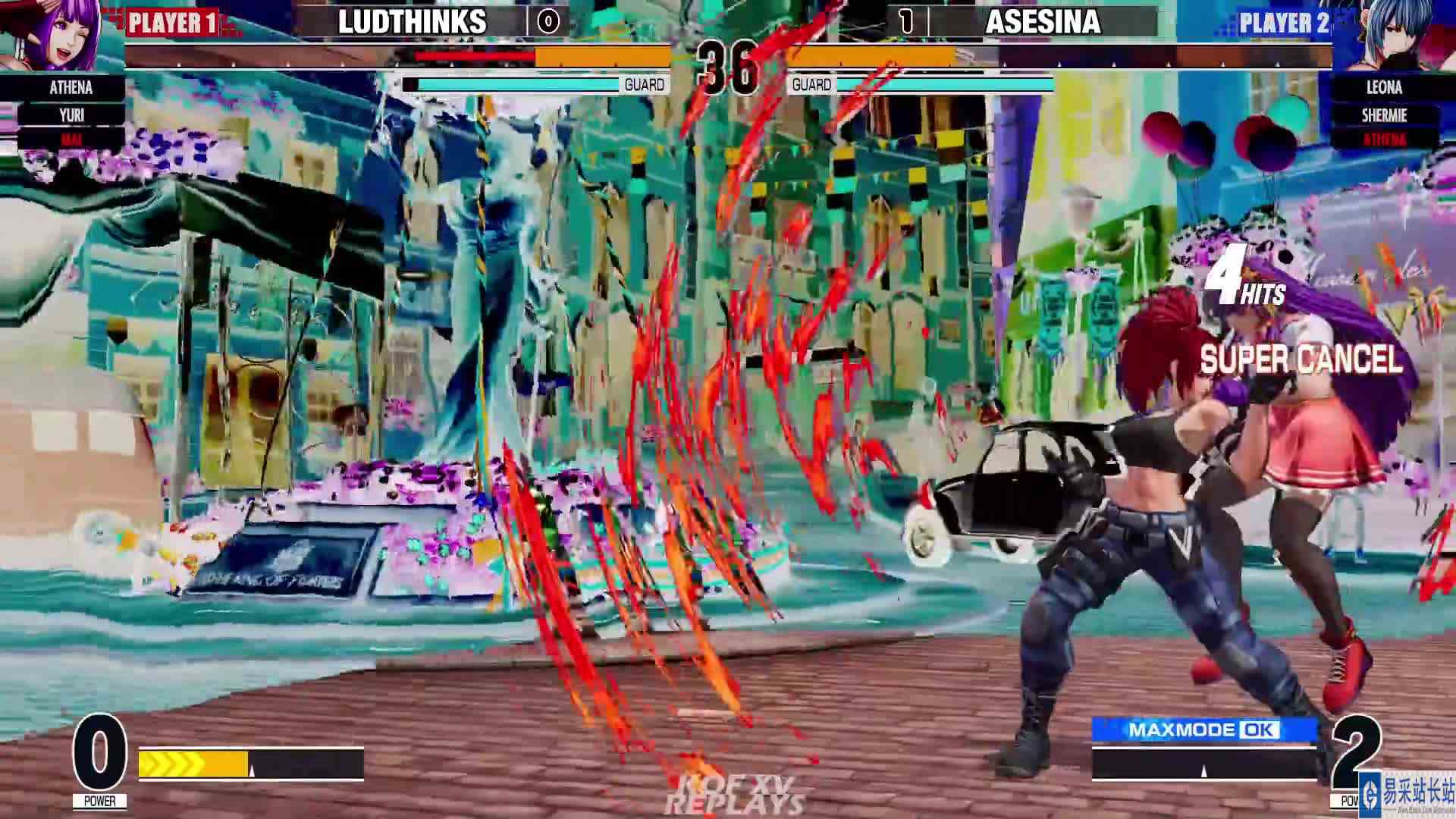 #最强对抗组 （求关注）拳皇 XV：夏尔米（雅典娜、夏尔米）VS Ludthinks（舞、龙二）