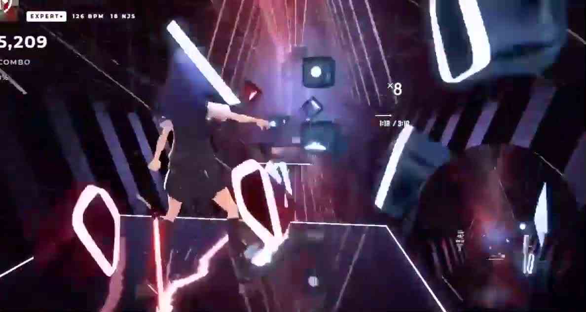 六黑抬馆曲加上VR打击，简直不要太爽快