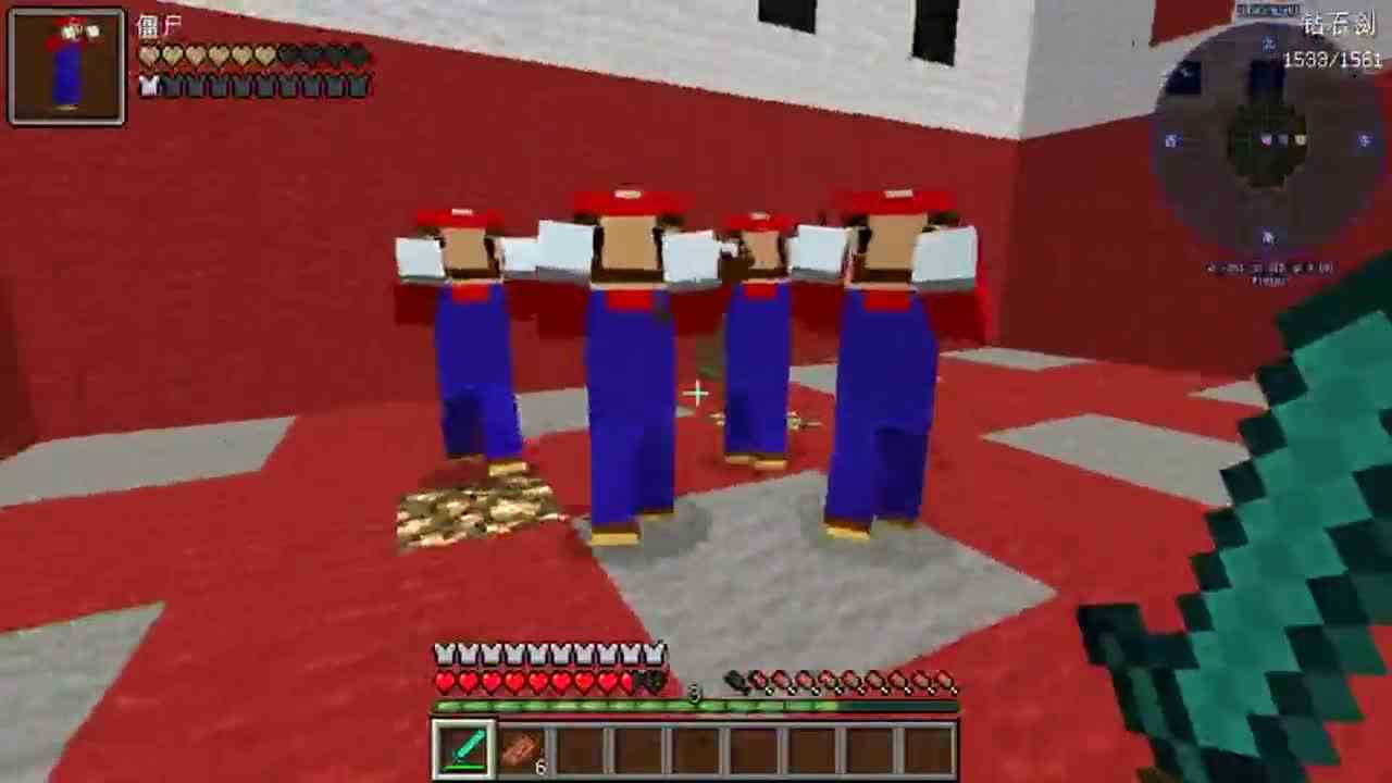 我的世界：3个TNT小屋，超级玛丽+宝贝老板+木偶人？