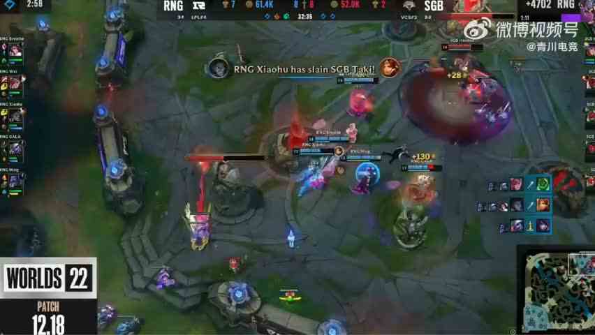 【S12入围赛第四日：RNG 1\-0 SGB】RNG带大龙buff中路一波结束比赛！#RNG入围赛四连胜##RNG战胜SGB#