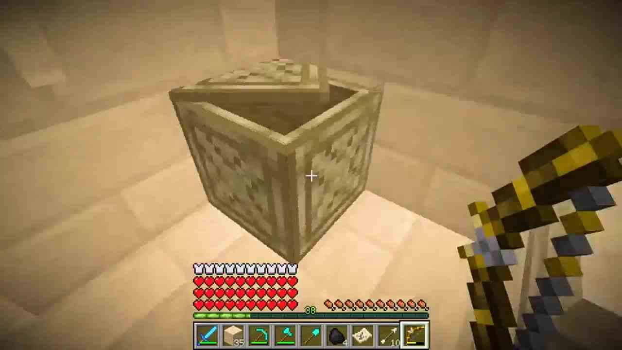 我的世界：沙漠金字塔地下空间，陷阱与隐藏门