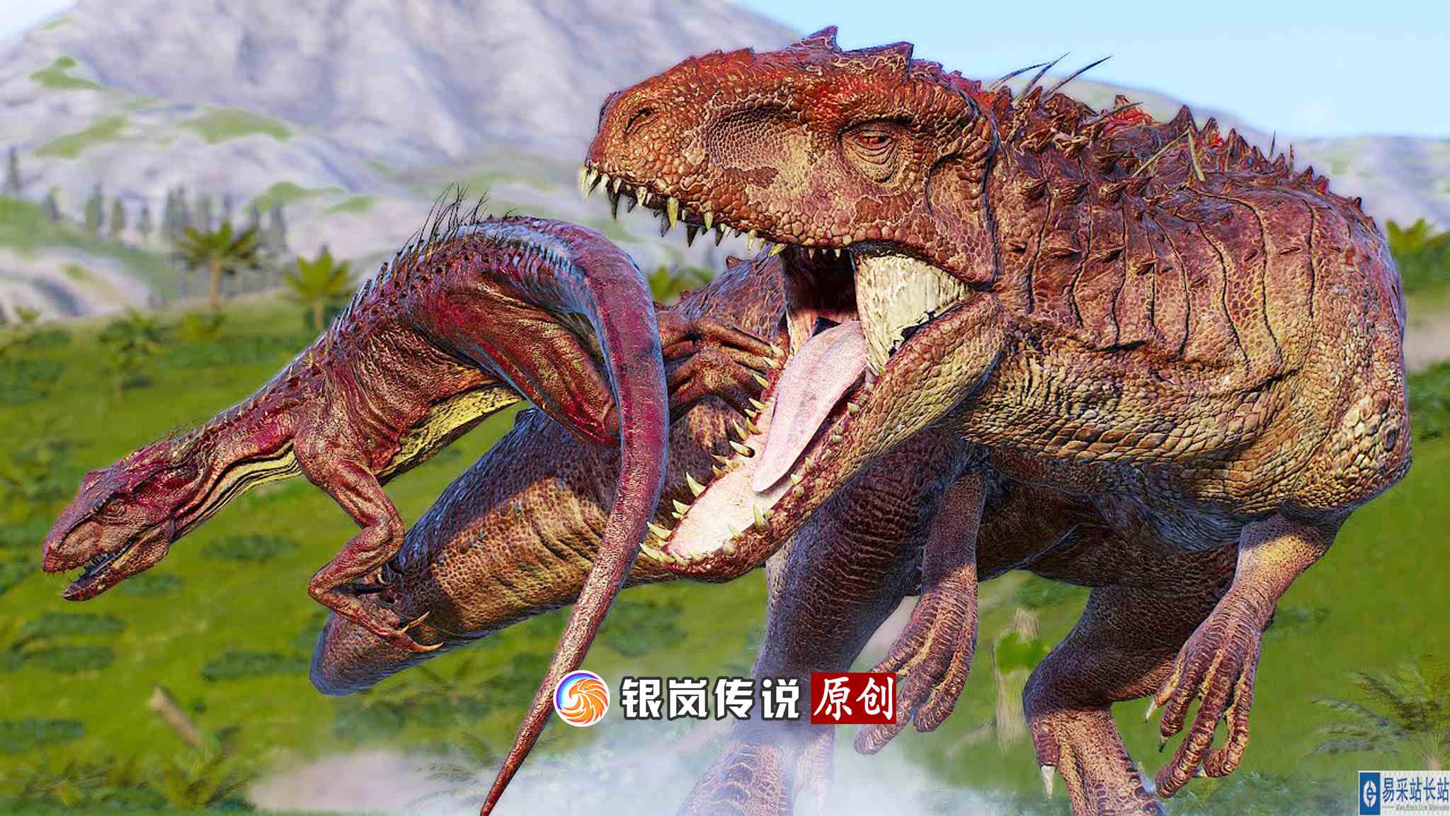 #最强对抗组 （求关注）狂暴迅猛龙、狂暴龙、霸王龙 ~ 侏罗纪世界进化 2 代#电子竞技