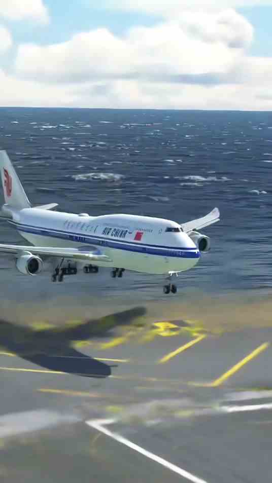 驾驶中华航空波音747，在直布罗陀机场降落丨模拟飞行2020