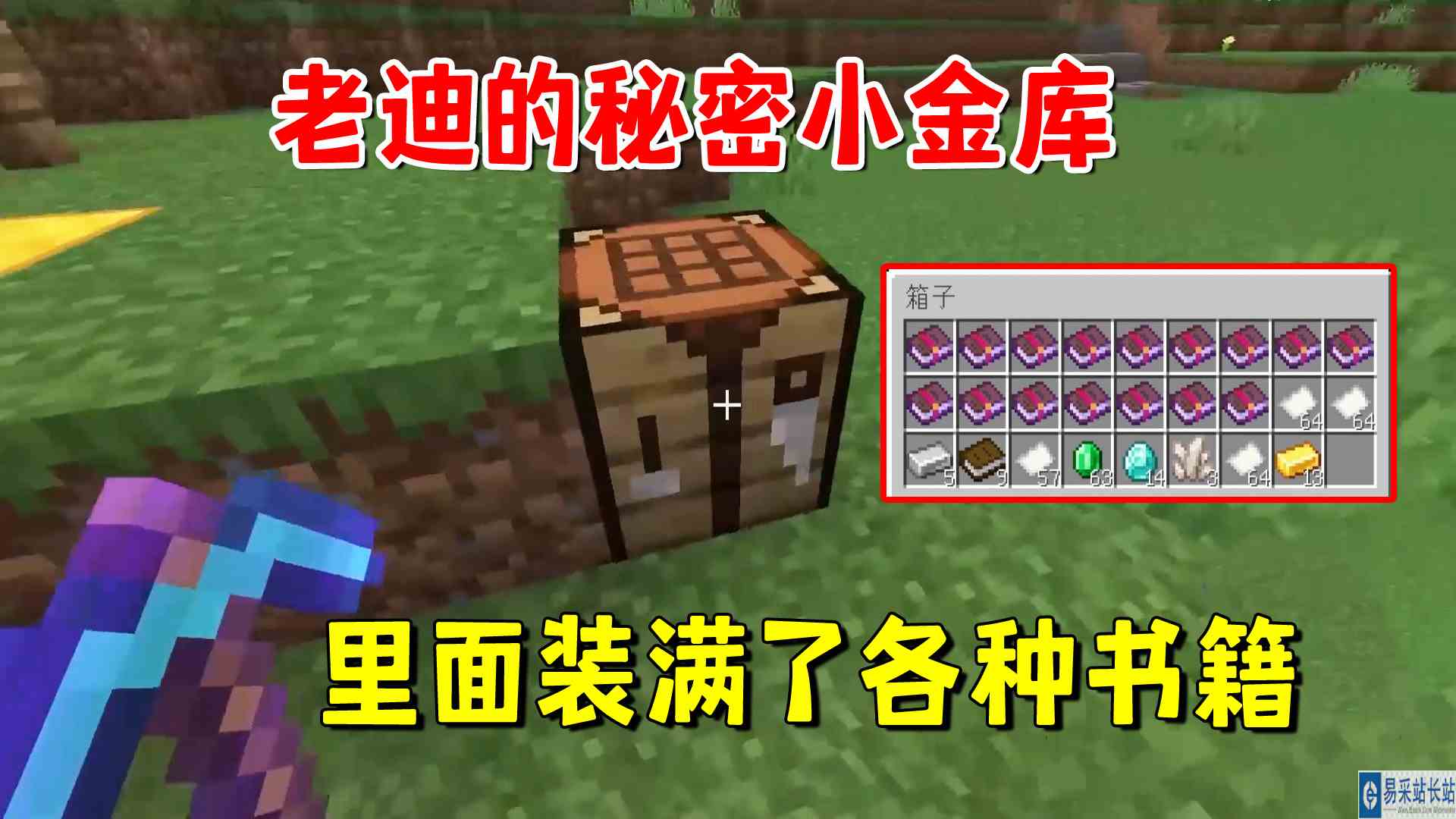 我的世界凋灵风暴11：我做了一个秘密小金库，里面装满了各种书籍#我的世界#沙盒游戏