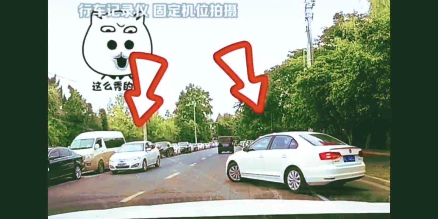 这也可以？排队半天等车位 被小白车一个甩尾直接截胡了