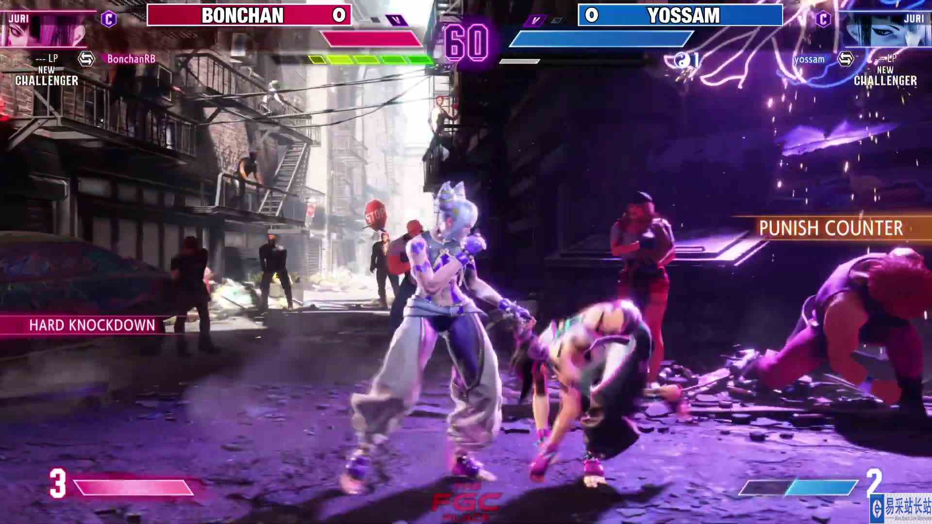 街霸 6：波铲（茱莉）VS Yossam（茱莉） #最强对抗组 #游戏新星扶持计划 