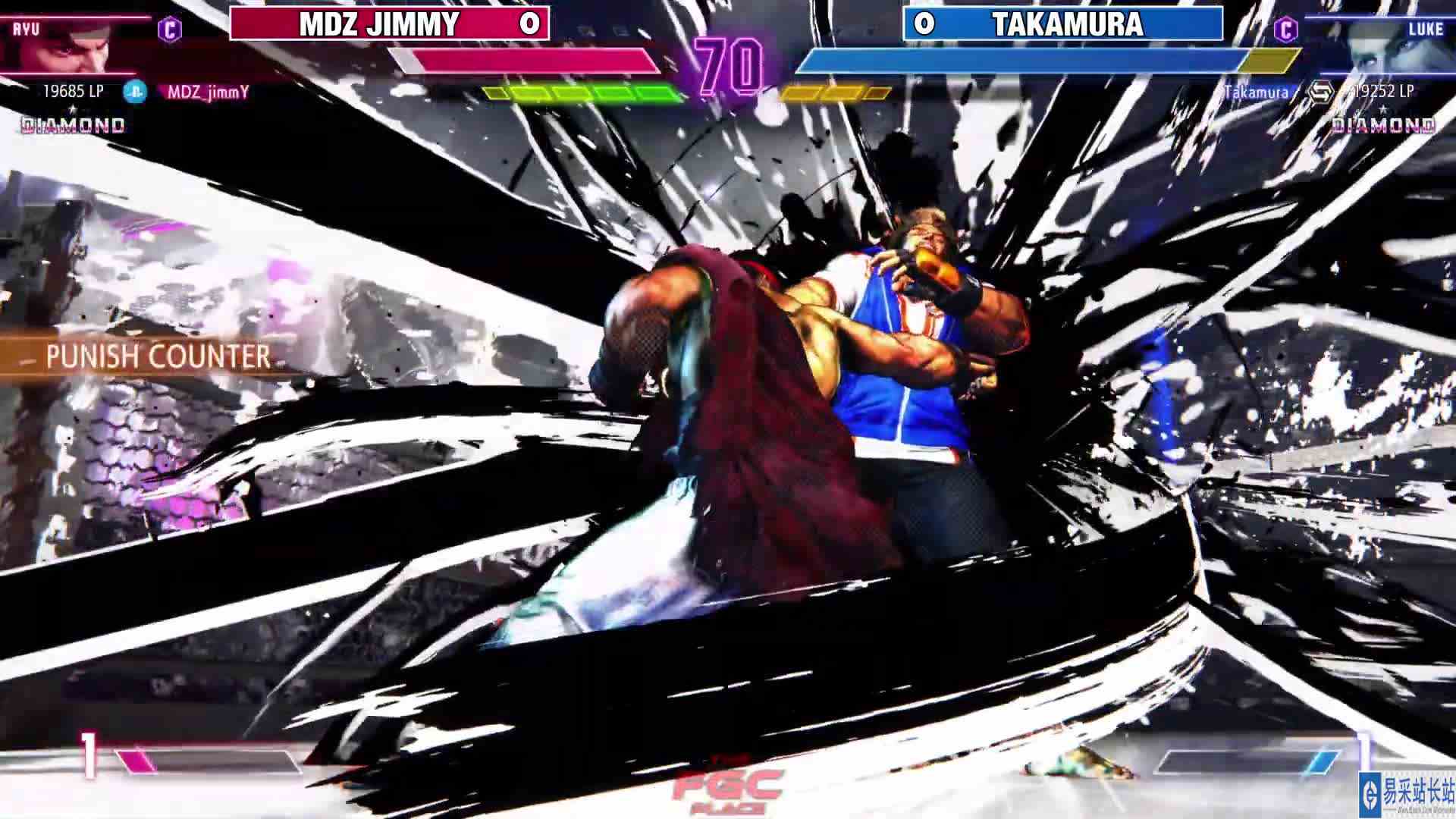 街霸 6：JIMMY（隆）VS Takamura（卢克） #最强对抗组 #游戏新星扶持计划 