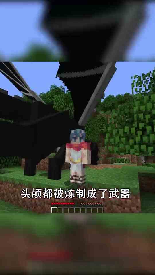我的世界：听说过末影龙头颅制作的大炮吗？恐怖伤害能秒杀凋零！
